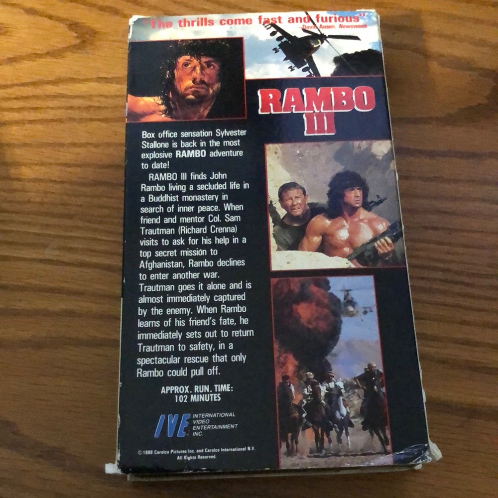 Rambo VHS Collection - Picture 7 of 8